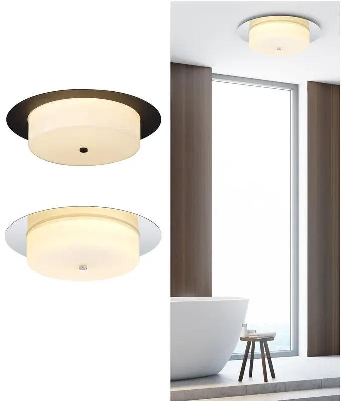 Flush LED IP44 Bathroom Ceiling Light – 2 Options