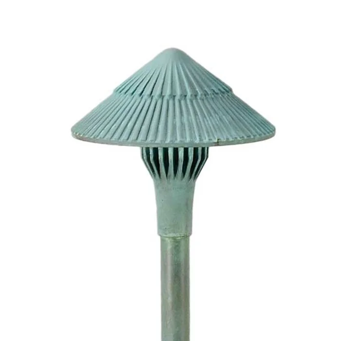 Focus Industries AL-15-SM-LEDP-RST Cast Aluminum 4W 3000K Integrated LED Area Light with 5.75″ Tiki Hat, Rust