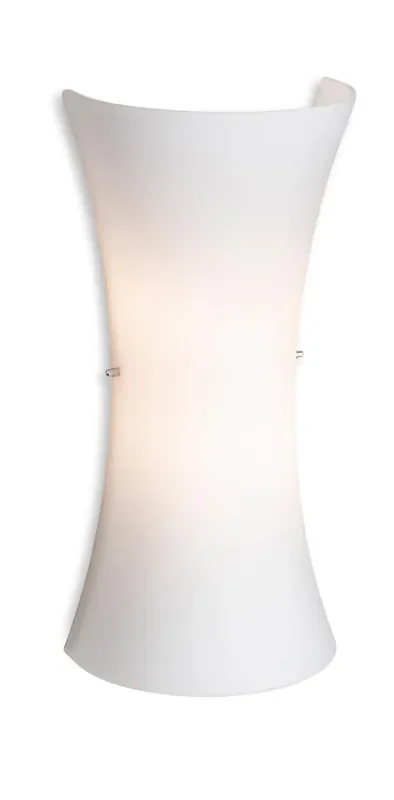 Forum Opal White Glass Wall Light