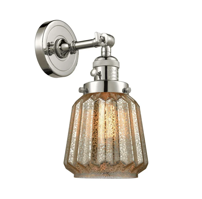 Franklin Restoration LED Wall Sconce in Polished Nickel (405|203SW-PN-G146-LED)