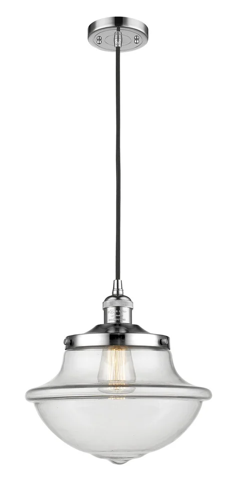 Franklin Restoration One Light Mini Pendant in Polished Chrome (405|201C-PC-G542)