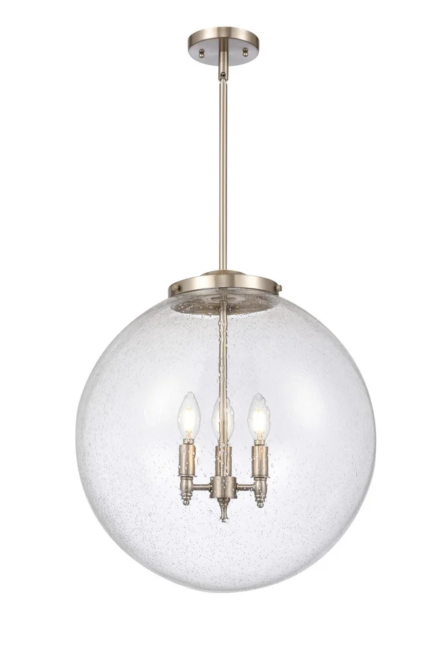 Franklin Restoration Three Light Pendant in Satin Gold (405|221-3S-SG-G202-18)