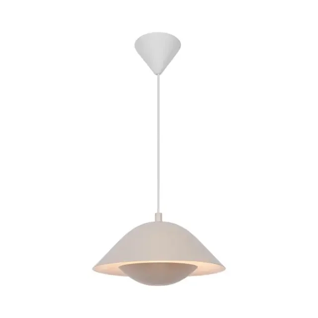Freya Beige Dual Shade Single Pendant Light