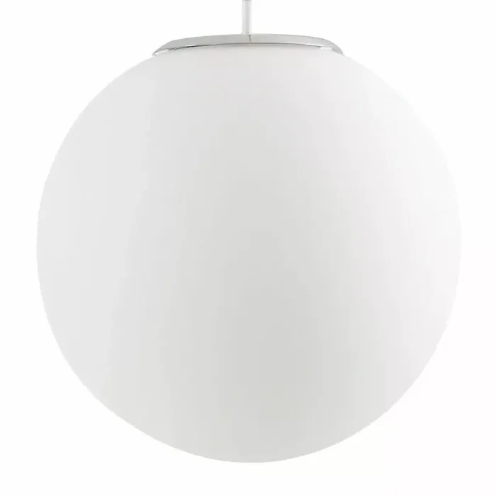 Frosted Glass Globe Ceiling Pendant Light Modern Lamp Shade Opaque Chrome IP20