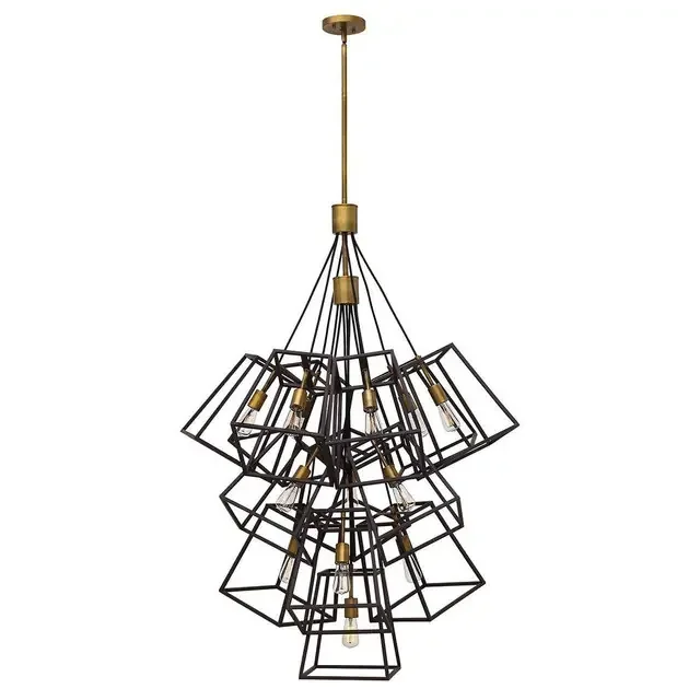 Fulton 13 Light Brozne Cluster Pendant Light