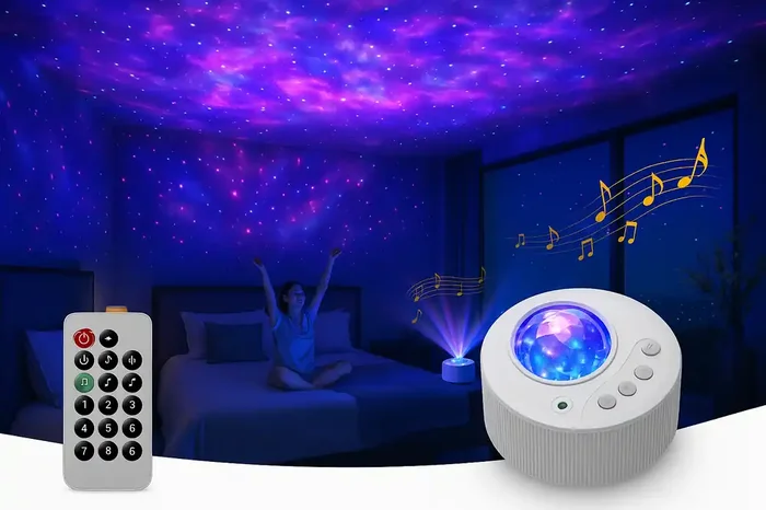 Galaxy Projector – Northern Lights Aurora Projector with 14 Colors & White Noise
