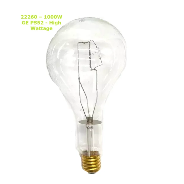 GE 22260 – 1000W PS52 E39 High Wattage Bulb