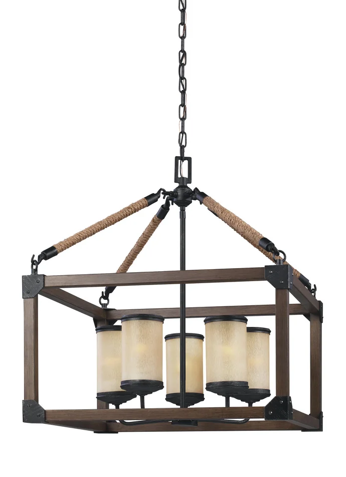 Generation Lighting 3113305EN3-846 Dunning Five Light Chandelier, Stardust