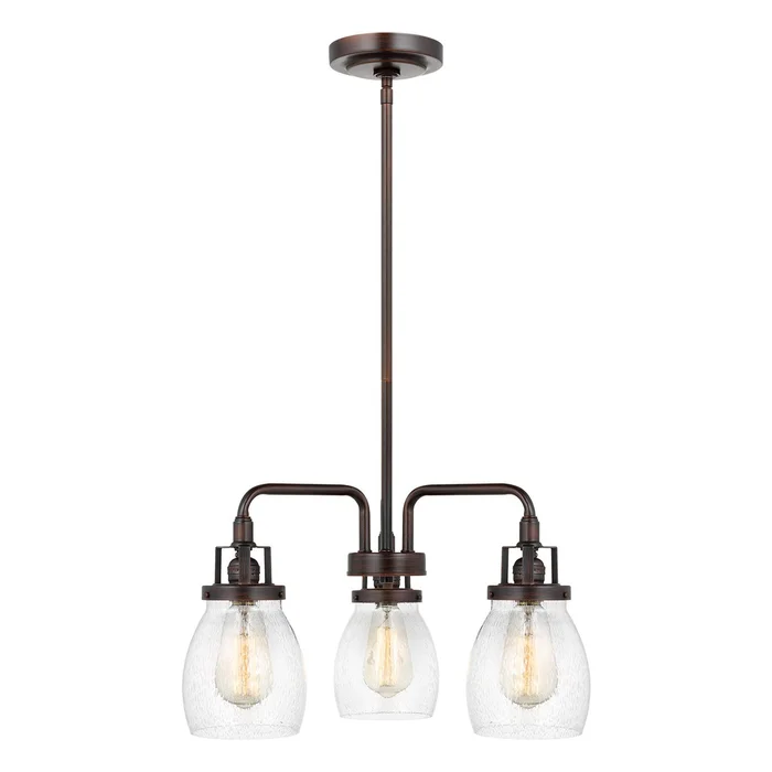 Generation Lighting 3114503-710 Belton Three Light Chandelier, Bronze