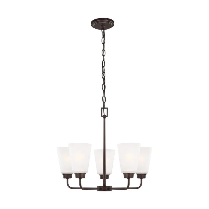 Generation Lighting 3115205-710 Kerrville Five Light Chandelier, Bronze