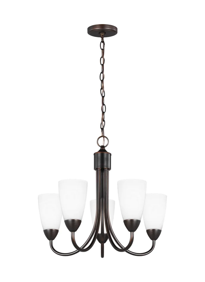 Generation Lighting 3120205-710 Seville Five Light Chandelier, Bronze