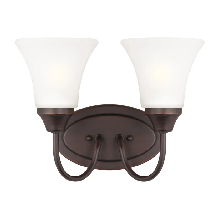 Generation Lighting 44806-710 Holman Two Light Wall / Bath, Bronze