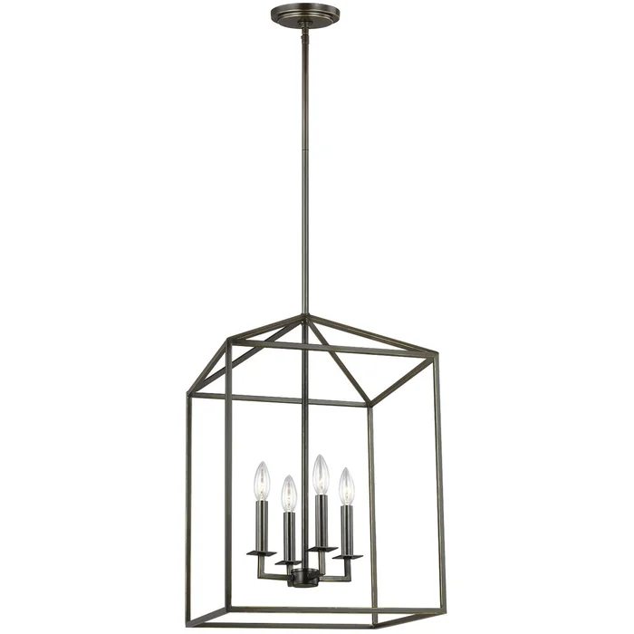 Generation Lighting 5115004EN-710 Perryton Four Light Hall / Foyer, Bronze