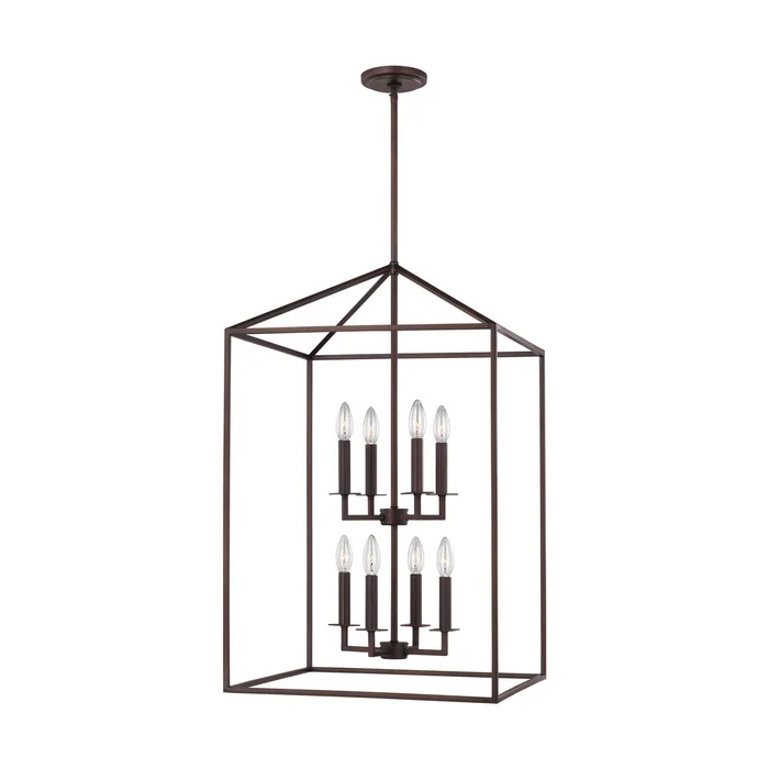 Generation Lighting 5115008-710 Perryton Eight Light Hall / Foyer, Bronze