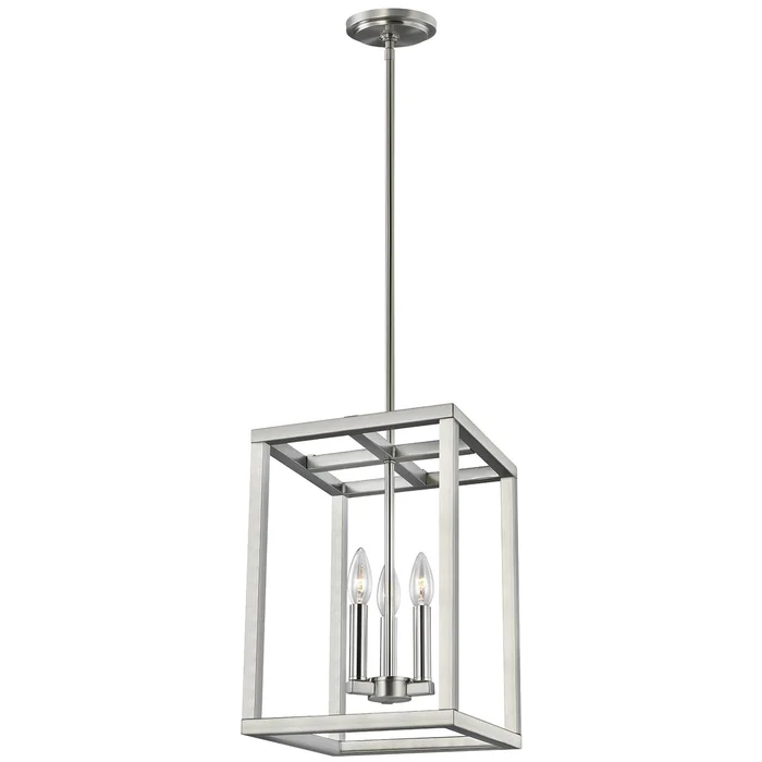 Generation Lighting 5134503EN-962 Moffet Street Three Light Hall / Foyer, Brushed Nickel