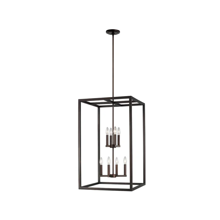 Generation Lighting 5134508-710 Moffet Street Eight Light Hall / Foyer Pendant, Bronze