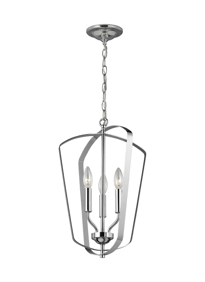Generation Lighting 5134903EN-05 Romee Three Light Hall / Foyer, Chrome