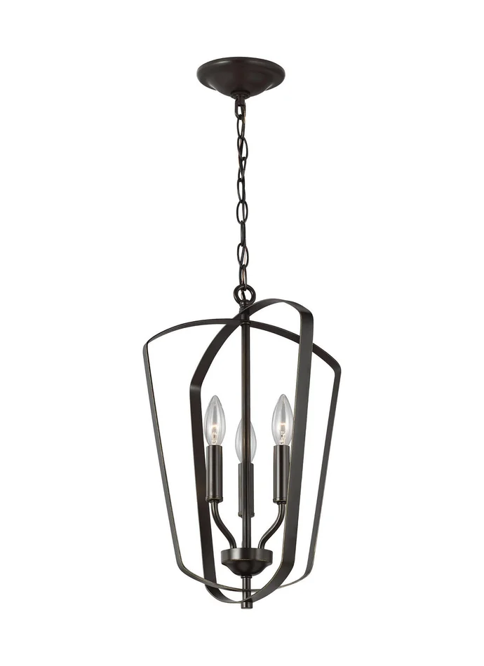 Generation Lighting 5134903EN-710 Romee Three Light Hall / Foyer, Bronze