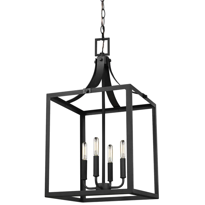 Generation Lighting 5340604EN-12 Labette Four Light Hall / Foyer, Black