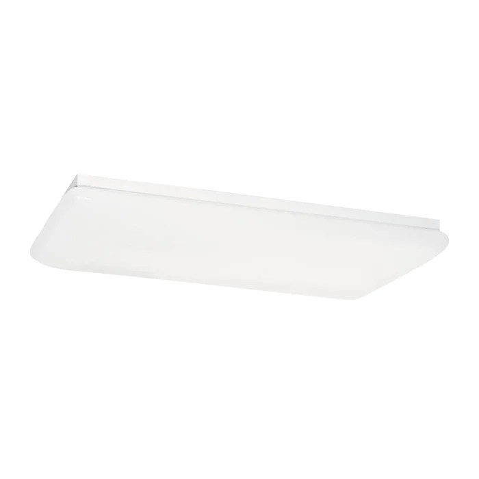 Generation Lighting 59271LE-15 Fluorescent Ceiling Four Light Flush Mount, White