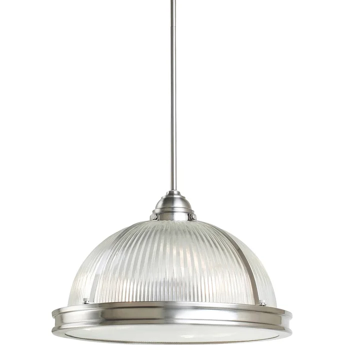 Generation Lighting 65062-962 Pratt Street Prismatic Three Light Pendant, Brushed Nickel