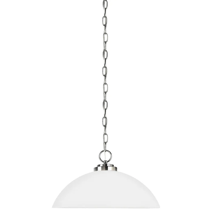 Generation Lighting 65160EN3-05 Oslo One Light Pendant, Chrome