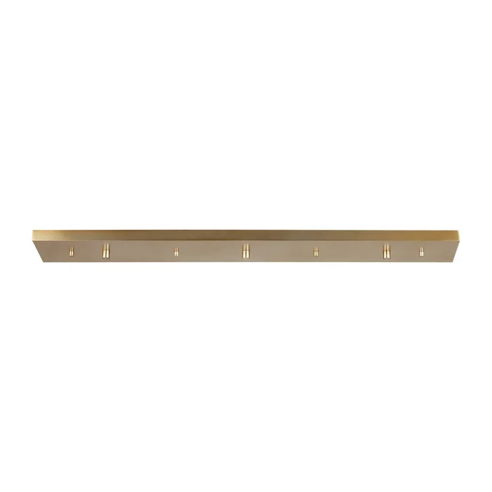 Generation Lighting 7449603-848 Multi-Port Canopy Three Light Linear Canopy, Satin Brass