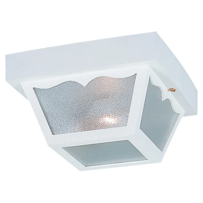 Generation Lighting 7569-15 Outdoor Ceiling Two Light Outdoor Flush Mount, White