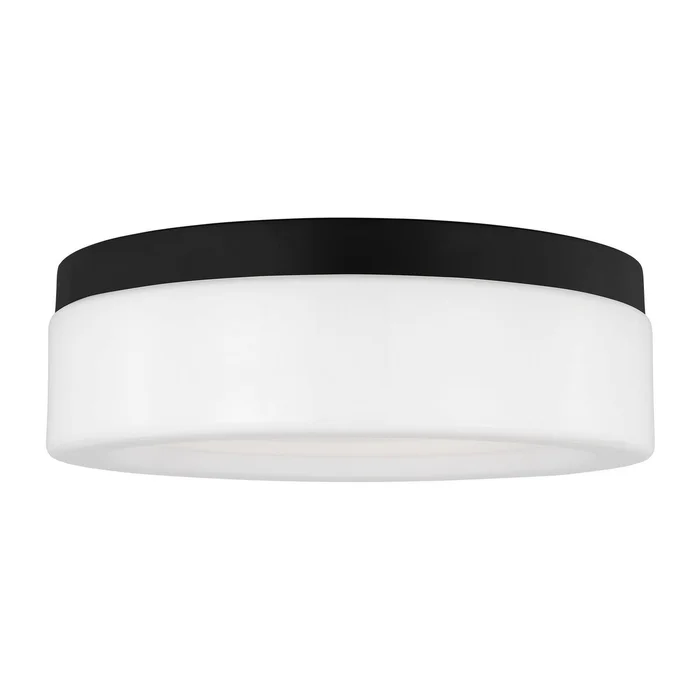 Generation Lighting 7569093S-112 Rhett LED Flush Mount, Midnight Black