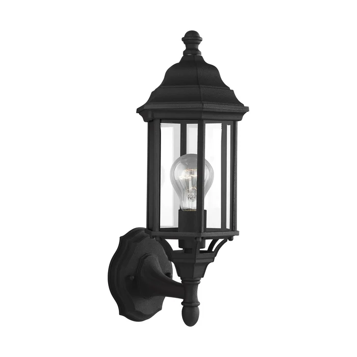 Generation Lighting 8538701-12 Sevier One Light Outdoor Wall Lantern, Black