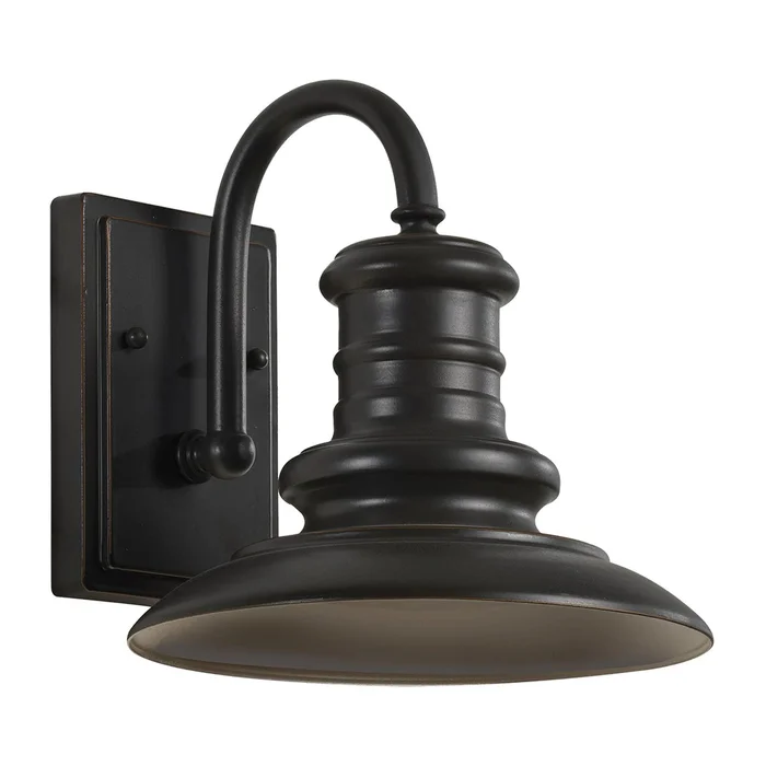 Generation Lighting OL8600RSZ-L1 Redding Station LED Outdoor Wall Sconce, Restoration Bronze