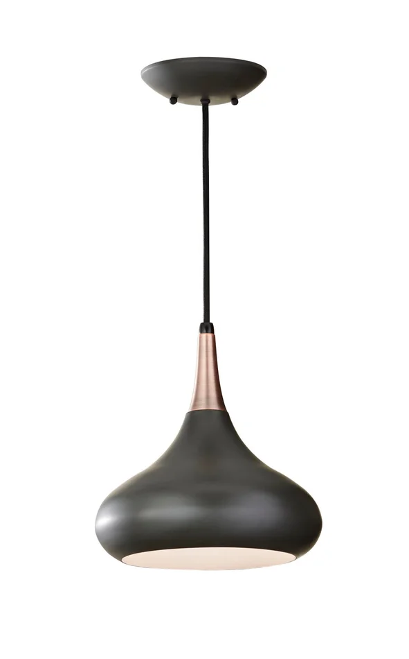 Generation Lighting P1253DBZ Belle One Light Pendant, Dark Bronze