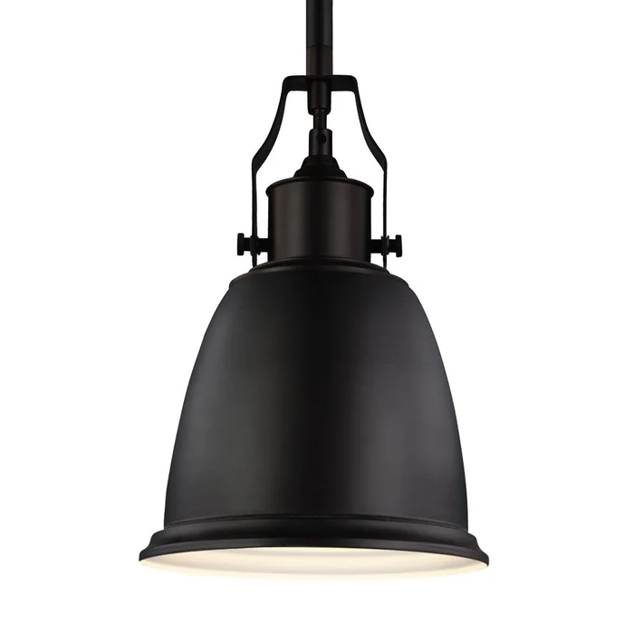 Generation Lighting P1357ORB Hobson One Light Pendant, Oil Rubbed Bronze