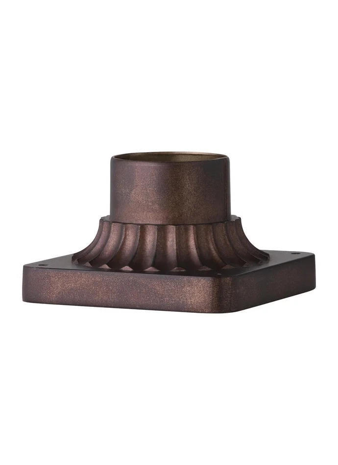 Generation Lighting PIERMOUNT-PTBZ Outdoor Pier Mounts Pier Mount Base, Patina Bronze