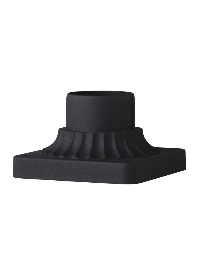 Generation Lighting PIERMOUNT-TXB Outdoor Pier Mounts Pier Mount Base, Textured Black