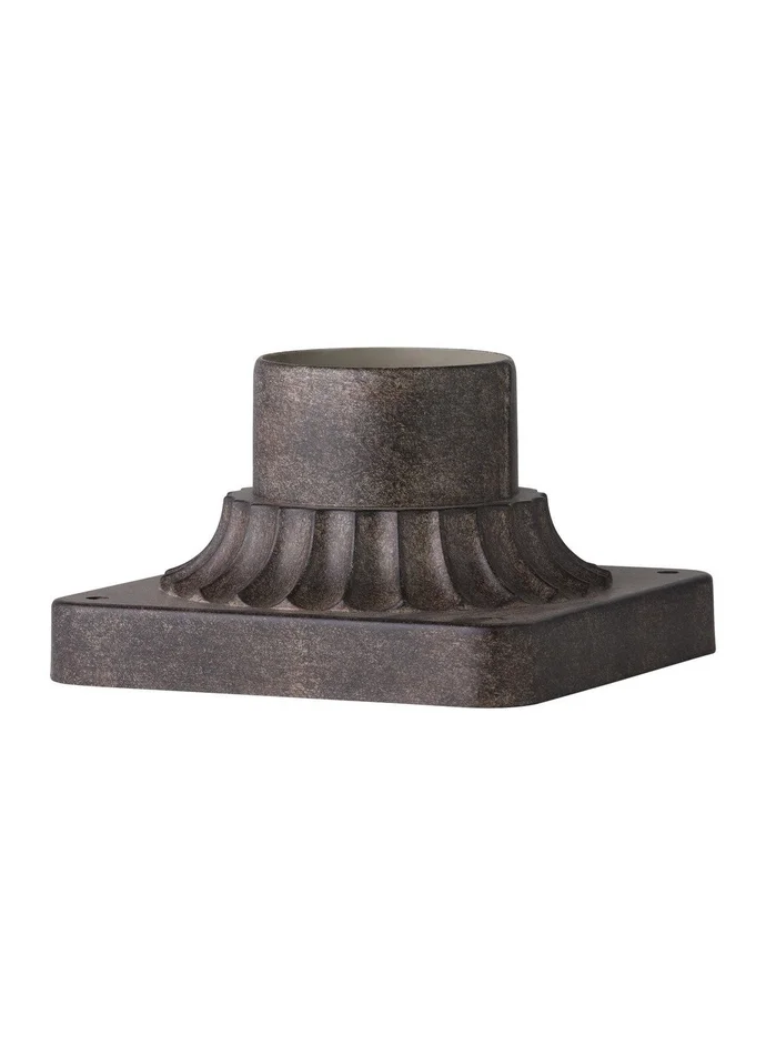Generation Lighting PIERMOUNT-WCT Outdoor Pier Mounts Pier Mount Base, Weathered Chestnut