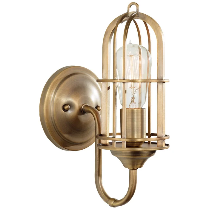 Generation Lighting WB1703DAB Urban Renewal One Light Wall Sconce, Dark Antique Brass