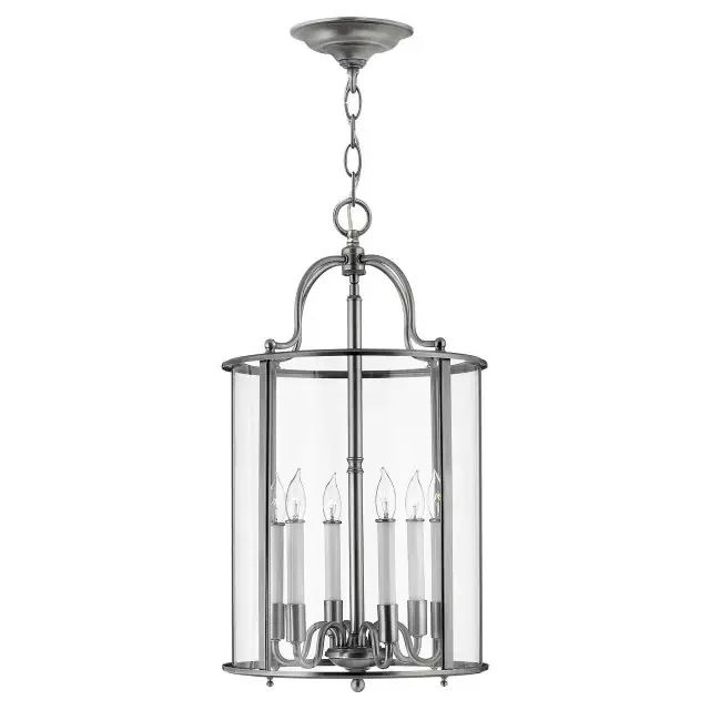 Gentry 6 Light Pewter Pendant Light