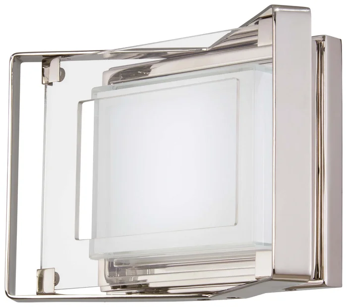 George Kovacs P1181-613-L Crystal Clear LED Bath, Polished Nickel