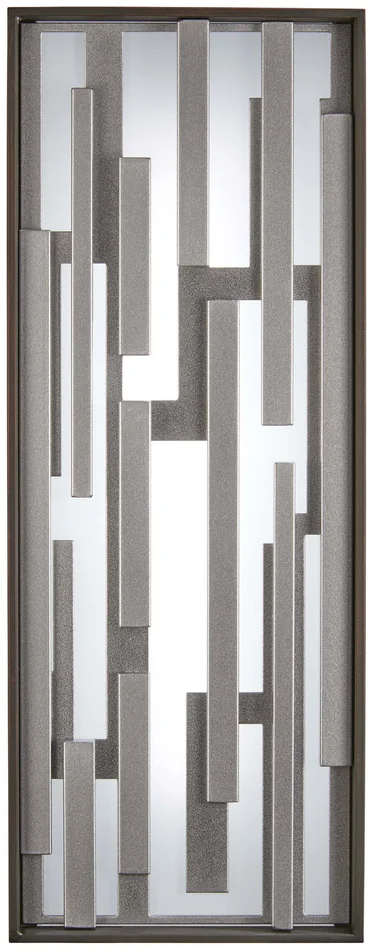 George Kovacs P1272-650-L Bars LED Pocket, Bronze W/Silver