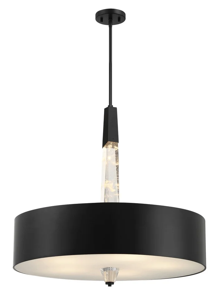George Kovacs P1285-66A-L Drifting Droplets Five Light Pendant, Coal