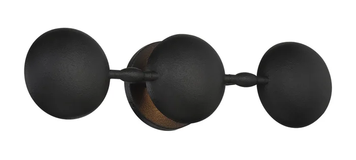 George Kovacs P1315-076 Undertas Three Light Wall Sconce, Iron Ore