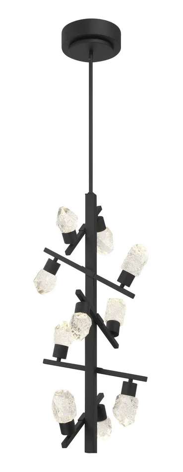 George Kovacs P1536-066-L Kosmyc LED Foyer Pendant, Sand Black