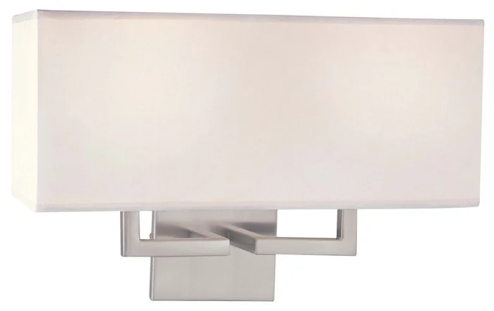 George Kovacs P472-084 George Kovacs Two Light Wall Sconce, Brushed Nickel