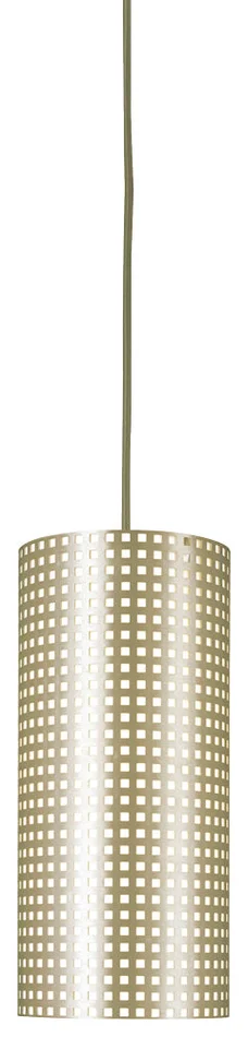George Kovacs P5746-695 Grid One Light Mini Pendant, Soft Rass