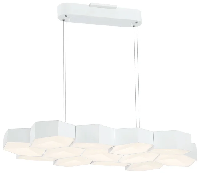 George Kovacs P8219-044B-L Hexacomb LED Pendant, Matte White