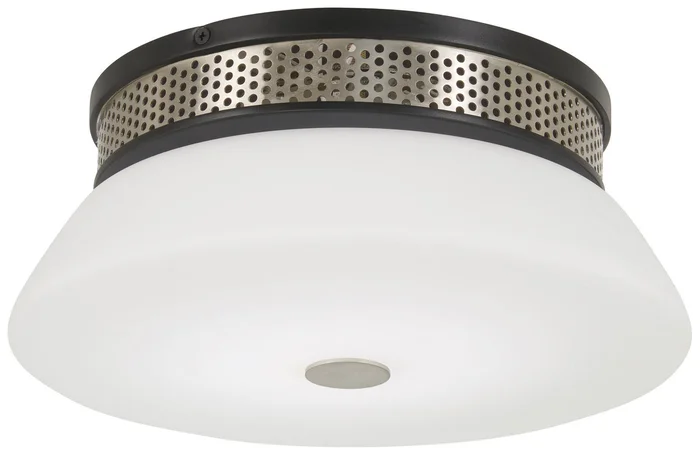George Kovacs P954-691-L Tauten LED Flush Mount, Coal With Brushed Nickel
