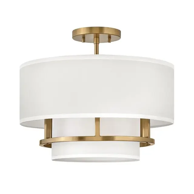 Graham 3 Light Lacquered Brass Dual Mount Pendant Light