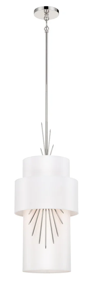 Gramercy by Robin Baron One Light Mini Pendant in Polished Nickel (42|P5392-613)