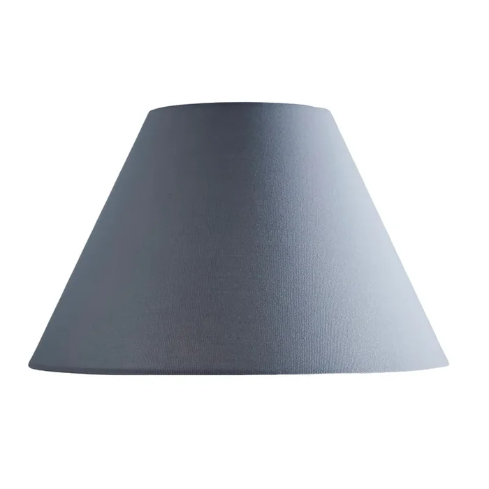 Grey Linen with White Inner Vintage Coolie Lamp Shade 10″
